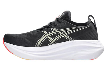 Asics Gel-Nimbus 27 2E Black/Khaki Mens #color_black-multi-reds-oranges